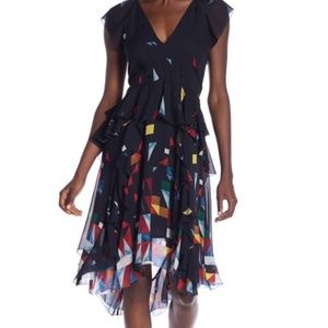 $398 Joie Kiersten Silk Dress Sz 10 New with tags